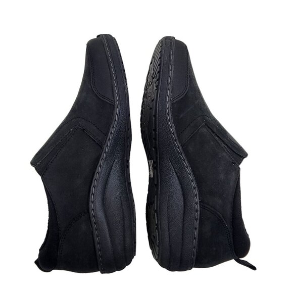 Aetrex Tyra Black Women's Slip On Slip REsistant Shoes Size 9/9.5 Needs Insoles - Picture 8 of 13